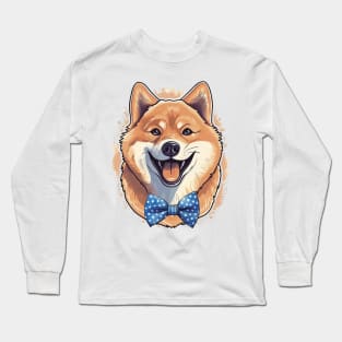 Happy Shiba Inu Long Sleeve T-Shirt